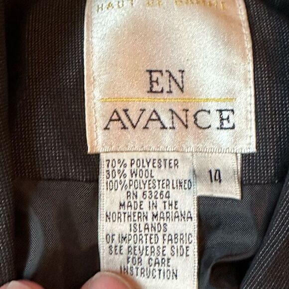 En Avance suit jacket -Vintage 90’s- new with tags - size 14 - Picture 5 of 6